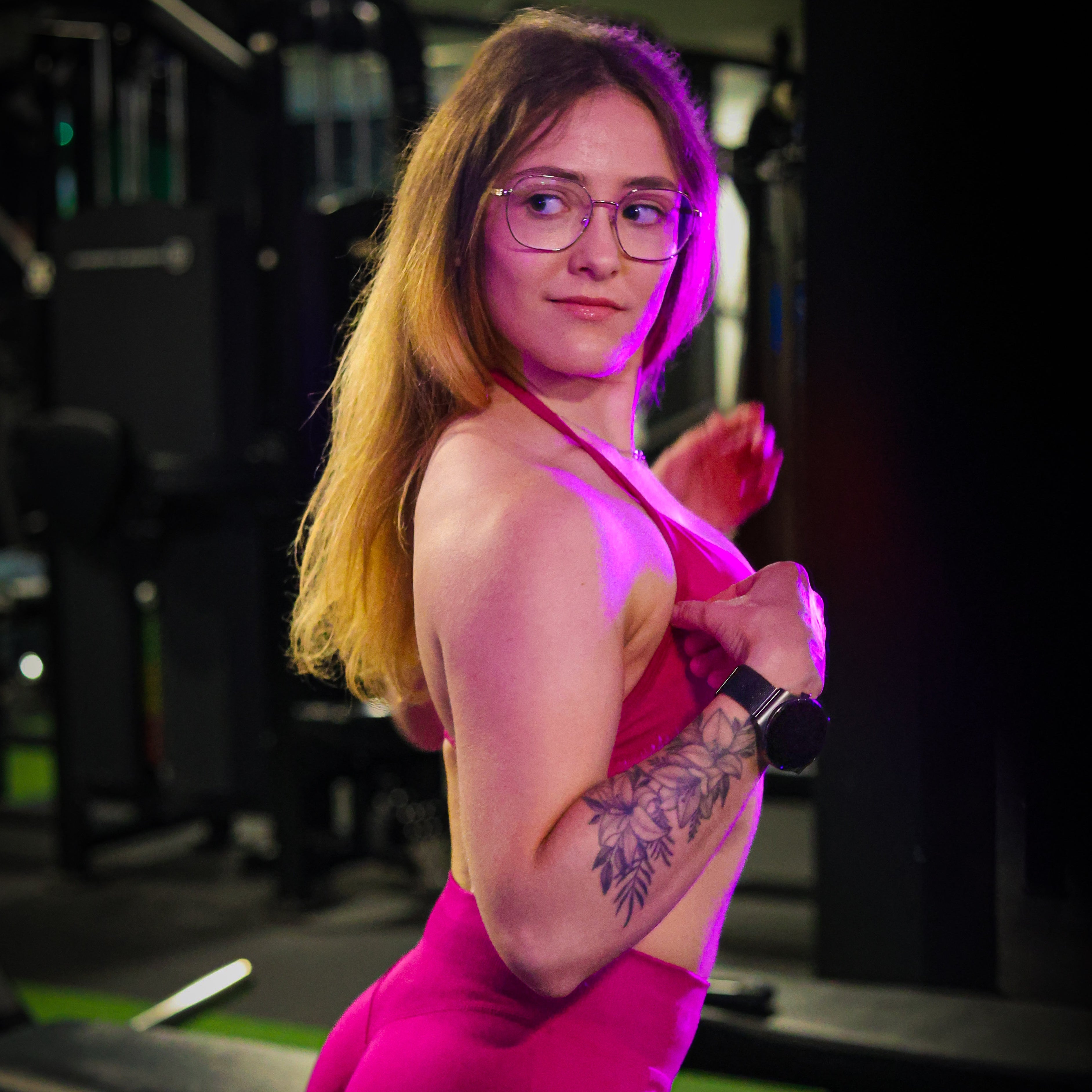 Top Sujetador Espalda Descubierta — fucsia